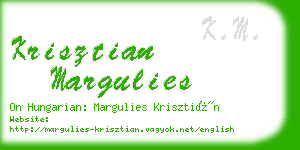 krisztian margulies business card